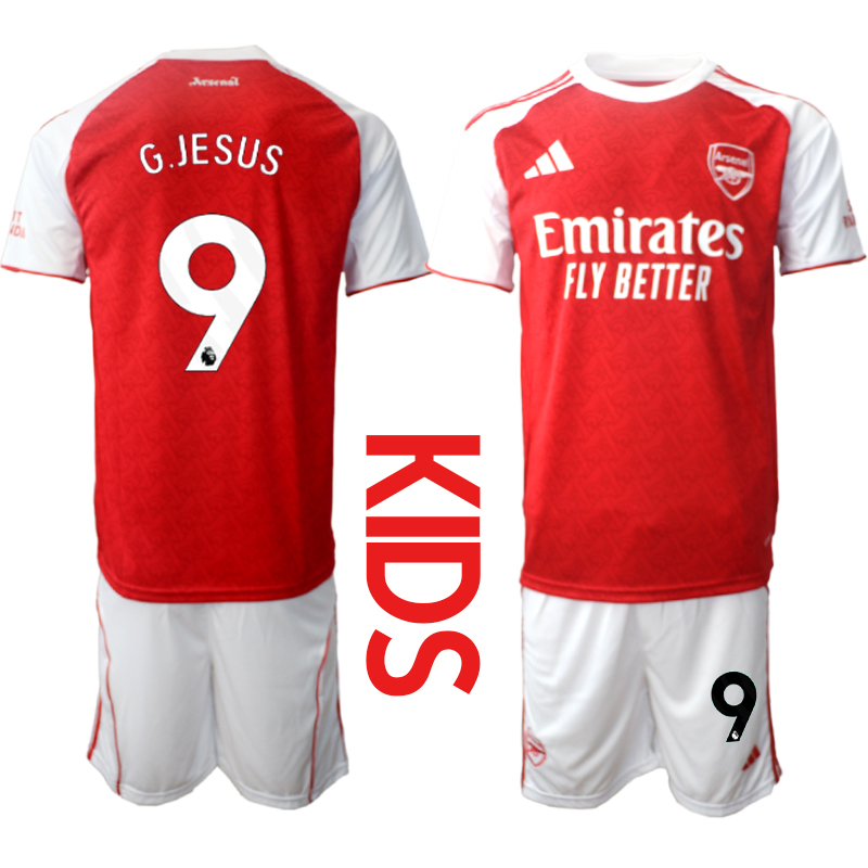 Youth 2025-2026 Club Arsenal home red #9 Soccer Jersey 01->customized soccer jersey->Custom Jersey